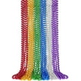 thumbnail image 1 of 24PCS 5mm Mardi Gras Beads Necklaces,PLastic Bead Necklaces,Kids' Play Necklaces,Festive Gathering Supplies,for Mardi Gras Pirate Party Parade Throws Birthday Wedding Favors (Multicolor), 1 of 7