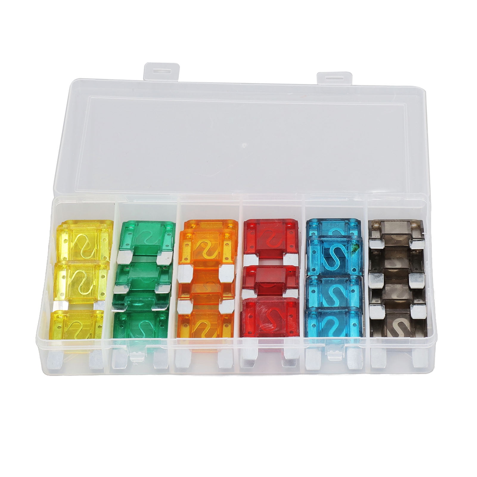 24PCS Car Blade Fuses Zinc Alloy Fuse Assortment Set Automobile Parts