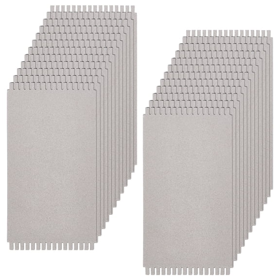 24PCS Cardboard Weaving Looms 6.5x12.6x0.1 Inch Light Gray Paper Weaving Auxiliary Boards Rectangle Knitting Tools Sewing Crochet Basket Jewelry Arts Crafts