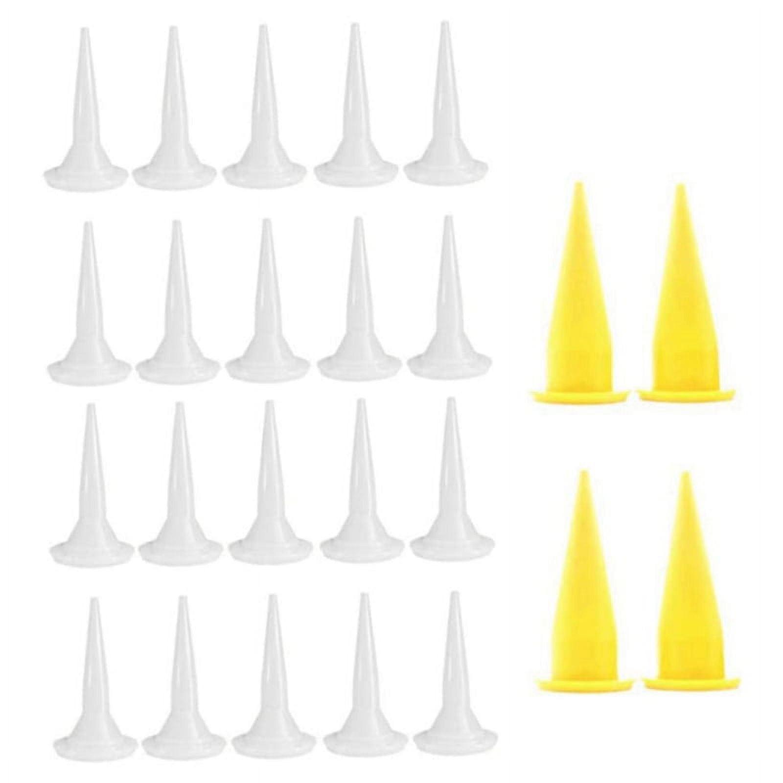 24PCS Caulking Nozzle for Sausage Caulking , Reusable Caulk Nozzle