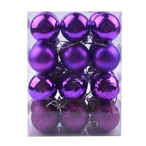 24PCS Christmas Ball Ornaments Set - 4 Style Shatterproof Xmas Tree Decorations, Hanging Balls for Holiday & Wedding Party