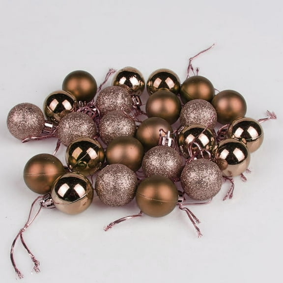 24PCS Christmas Balls Ornaments, Christmas Tree Decorations - 3Cm Christmas Tree L Bauble Hanging Home Party Ornament Decor