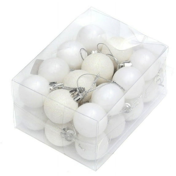 24PCS Christmas Balls Silver Shatterproof Christmas Tree Ball Ornaments Decorations for Xmas Trees Wedding Party Home Decor