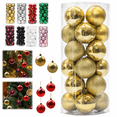 thumbnail image 1 of 24PCS Christmas Gold Ball Ornaments Tree Decorations for Holiday Wedding Party, 1 of 7