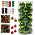 thumbnail image 1 of 24PCS Christmas Light Green Ball Ornaments Tree Decorations for Holiday Wedding Party, 1 of 7