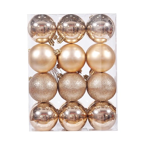 24PCS Christmas Tree Ornament Pendant Party Supplies Tree Hanging Plastic 6cm/2.36in