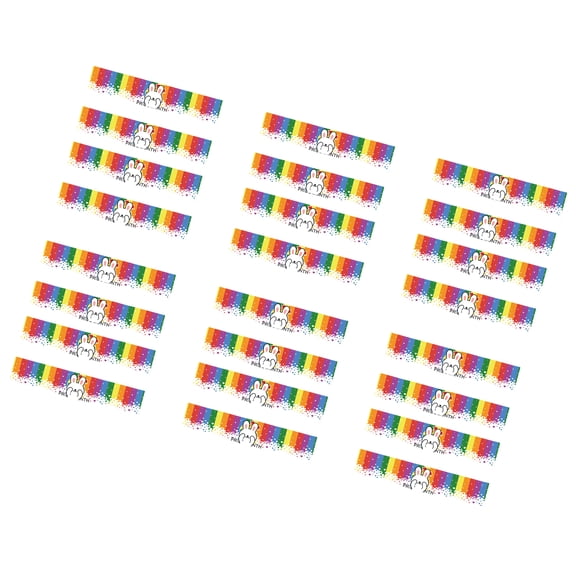 24PCS Colorful Bottle Decorations Bottle Sticker Plastic Texture Suitable for Special Occasions and Everyday Use