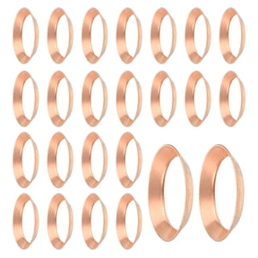 24PCS Copper Flare Gasket, 3/4" Tube Size, Suitable for 19.05mm Copper Pipe, Fittings for Air Conditioner Refrigeration Accessories