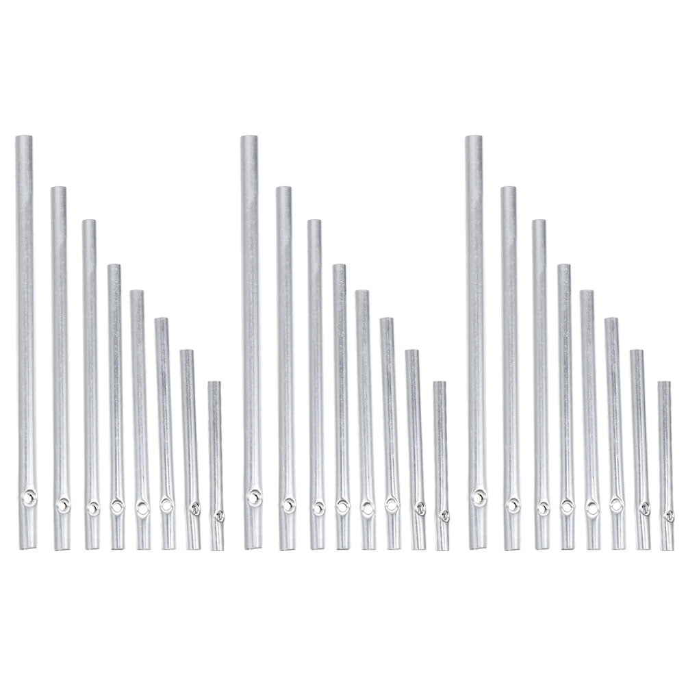 24PCS Different Length Wind Chime Tubes DIY Aluminium Tone Empty Tubes Pipe