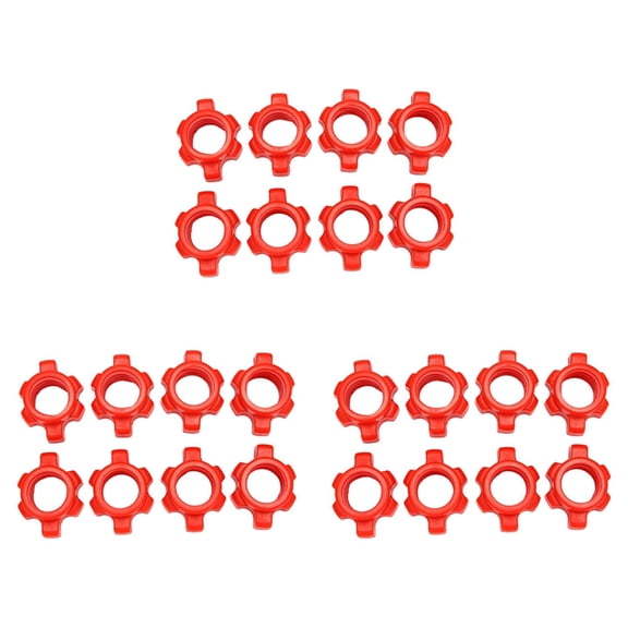 24PCS Dumbbell Nut,Dumbbell Rod Nut, Collars for Barbells Bars Training Sports Accessories