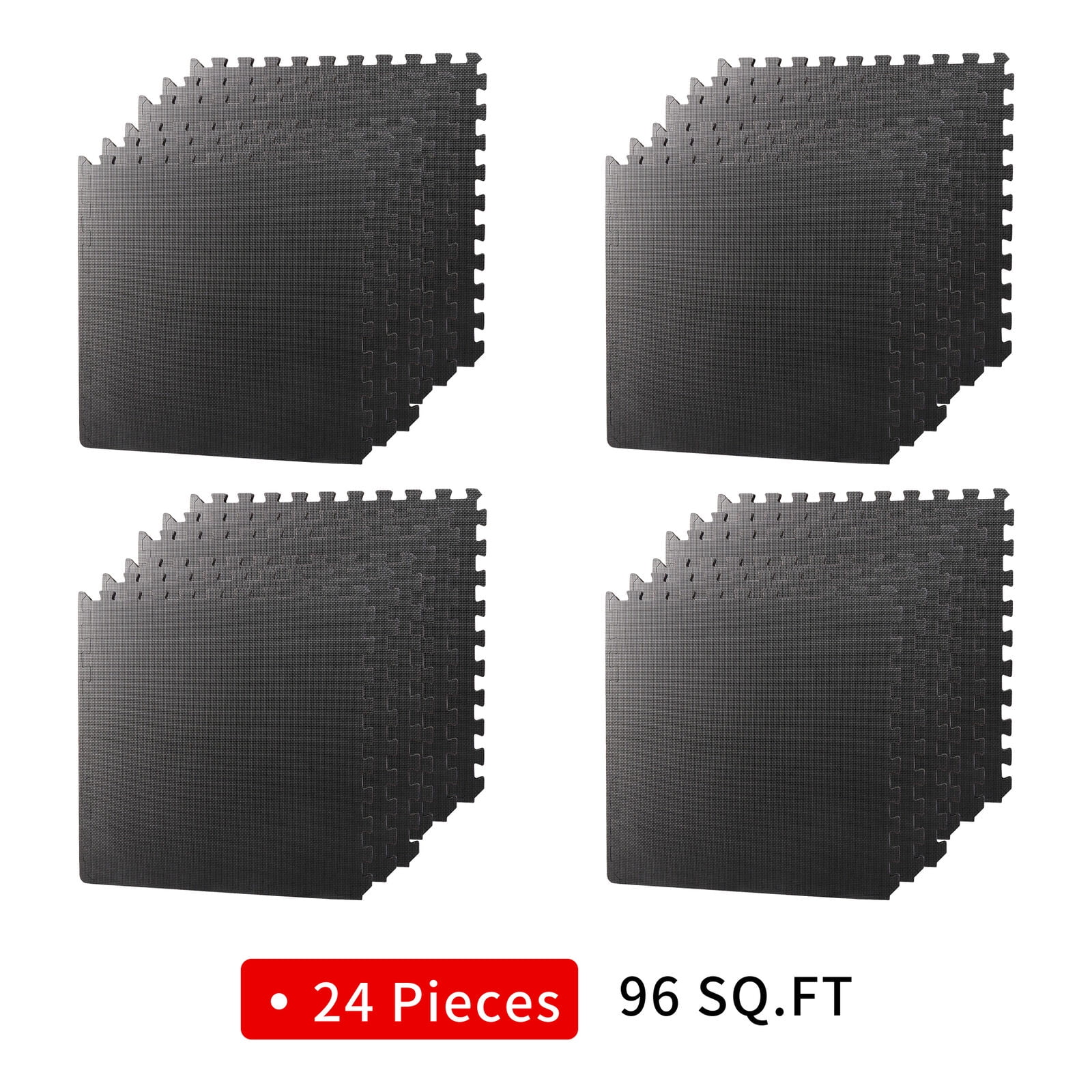 24PCS EVA Foam Mat Interlocking Floor Mat Equipment Mats Durable Yoga Mat Home