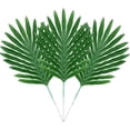 thumbnail image 1 of Dalrosia 24PCS Faux Palm Leaves with Stems Artificial Tropical Plant Safari Leaves Hawaiian Party Suppliers Jungle Beach Birthday Leave Table Decorations, 1 of 8