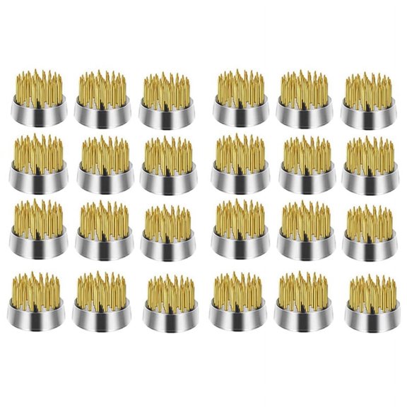 24PCS Flower Frog, Kenzan Pin Frog Round Brass Flower Holder, Flower Frogs for Arrangements Vase, Floral Fixed Tools