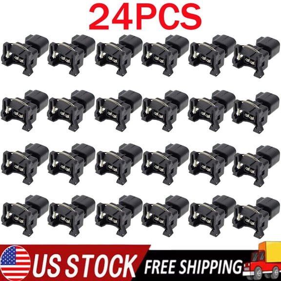 24PCS Fuel Injector Connector Adapter Compatible with EV6 to EV1 USCAR LS2 LS3 LSX
