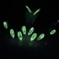 thumbnail image 1 of 24PCS Halloween Press on Nails, Almond-Shaped with Fluorescent Gothic Medieval Castle Design, Detachable Reusable Acrylic Fake Nails, Spooky Festive Manicure Kit for Women Girls, Halloween Party & Da, 1 of 7