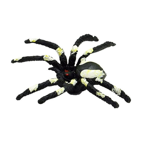 24PCS Halloween Spider Decorations - Funny Scary PVC Spiders for Indoor Outdoor Party Decor, Haunted House Props, 4.5cm Each, Reusable Halloween Decoration