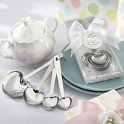 24PCS Kate Aspen Love Beyond Measure Heart Shaped Measuring Spoons in Gift Box, Guest Gift, Party Souvenir Favor or Decorations for Baby Shower