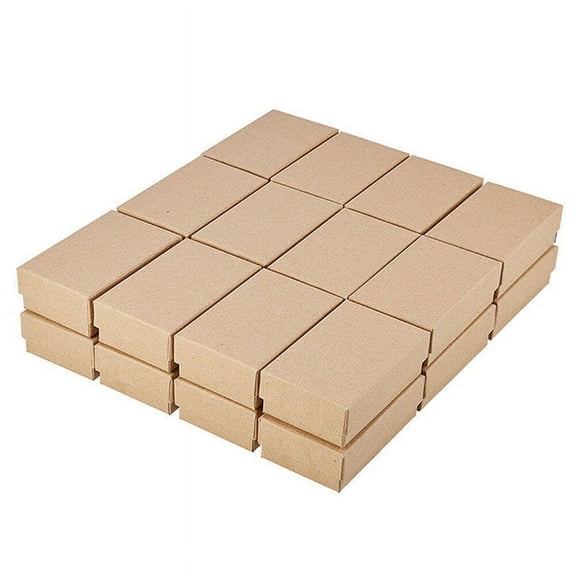 24PCS Kraft Paper Gift Box Small Kraft Paper Handmade Cardboard Packing Gift Box Wedding Decorations