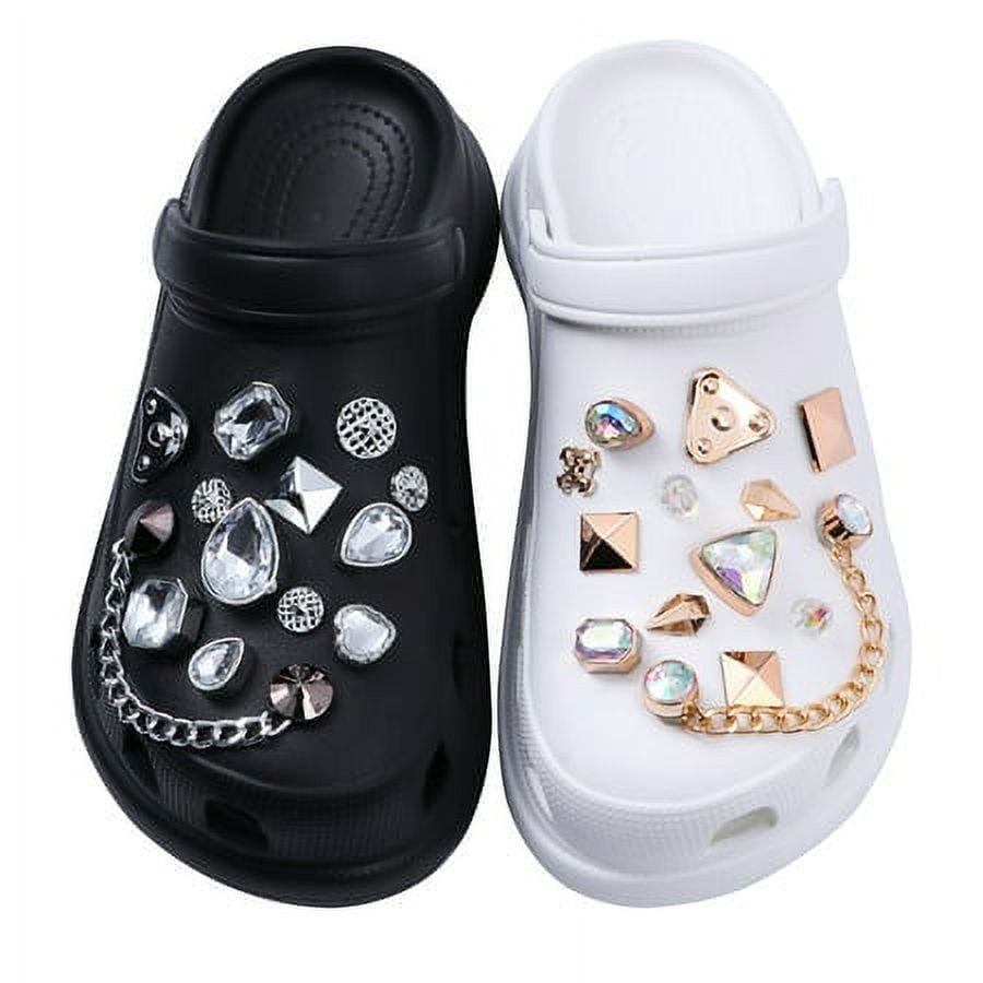 Custom Brand Shoe Charms Metal Bling Designer Charm Croc Charms