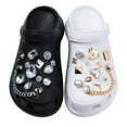 thumbnail image 1 of DaXi Lovely Shoe Charms, Bling Bling Crystal Diamond, Gold-Plated Shoe Charms, 24pcs, 1 of 11