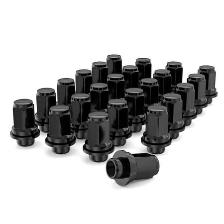 24PCS M12x1.5 Lug Nuts 1.85" (47mm) Mag Washer Style 13/16" Hex for Toyota Tacoma 4Runner TRD SR5 FJ Cruiser Lexus GX460 2005-2023
