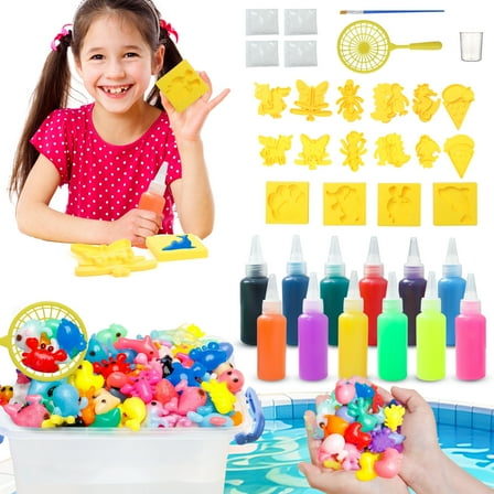 24PCS Magic Water Elf Toy Set, Water Gel Kit, Magic Water Elves, Children's DIY Aqua Fairy Kit With 12 Magic Gels, Christmas Gifts, Birthday Gifts, Party Favors, Arts & Crafts DIY Toys For Kids 3+