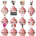 thumbnail image 1 of 24PCS Makeup Cupcake Toppers - Makeup Cupcake Toppers for Girls Makeup Birthday Party Decorations Cosmetics Cake Toppers Make Up Party Supplies for Bridal Shower Cosmetics Party, 1 of 6