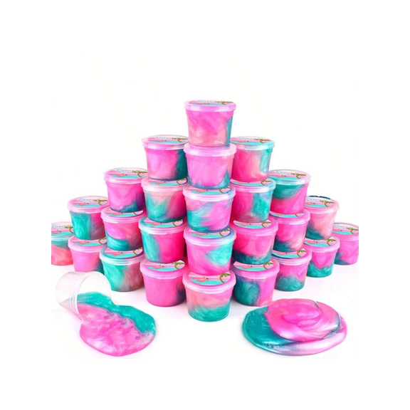 24PCS Flamingo Slime Party Favors, Slime Kit, Flamingo Party Favors, Slime Party Favors for Girls & Boys Goodie Bag Stuffers, Christmas, Valentine's Day, Easter, Halloween, Birthday Gifts.