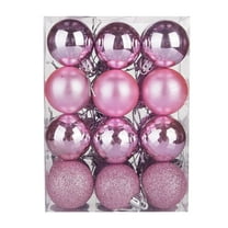 24PCS Mini Blue Christmas Ornaments - Matte Shatterproof Xmas Tree Balls for Holiday, Halloween & Party Decorations