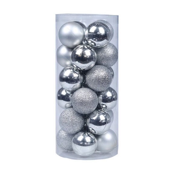 24PCS Mini Christmas Ball Ornaments - 1.2" Shatterproof Hanging Decorations for Xmas Tree, Holiday & Party Decor (Red/Green/Gold)