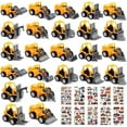thumbnail image 1 of 24PCS Mini Construction Trucks, Construction Vehicles Trucks, Small Construction Toys, Construction Pull Back Vehicles, Construction Party Favors Engineering Vehicles for Boys with Stickers, 1 of 7