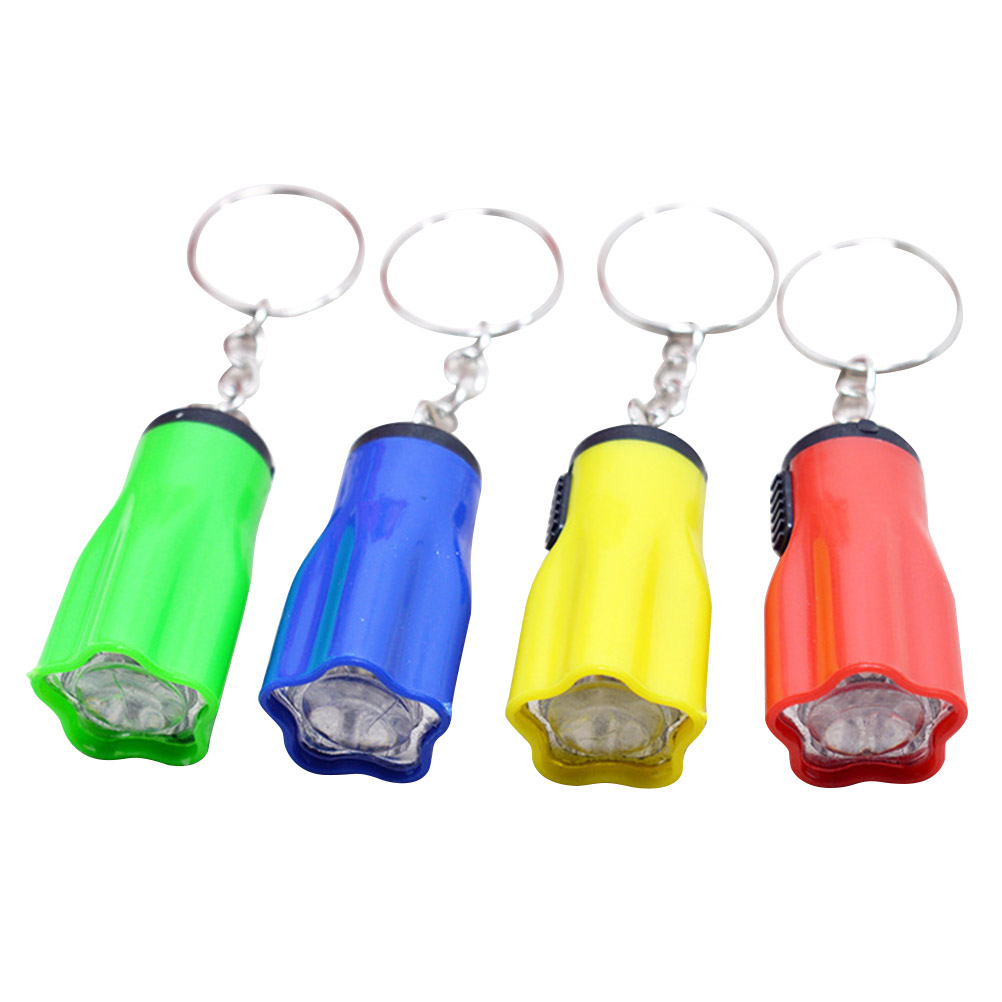 24PCS Mini Keychain Flashlights Small LED Button Miniature Keychain