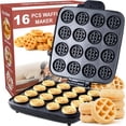 thumbnail image 1 of 24PCS Mini Pancake Maker Machine, Nonstick Electric Dutch Pancakes Griddle, Adjustable Heat Multi-Use Poffertjes Pan, Simple & Easy Baker for Home and Restaurants, Perfect for Breakfast & Desserts, 1 of 6