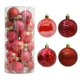 thumbnail image 1 of 24PCS Painted Christmas Balls, Shatterproof Christmas Ball Ornaments with Lanyard, Plastic Xmas Tree Decoration Champagne Ball Hanging Pendants for Xmas Holiday Party Home, 1 of 6