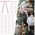 thumbnail image 1 of 24PCS Pink Velvet Christmas Tree Bows Door Garland Decor Vintage Wreath Bow (3/8'' Width, 5 * 7 inch), 1 of 12