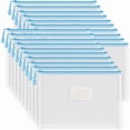 thumbnail image 1 of XUEYU 20 Pcs A4 Mesh Zipper Pouch Bags, Waterproof Letter Size Zipper Bags, Puzzle Bag with Label Pocket for School, Office Supplies, Cosmetics, Travel Storage and Home Organize, 1 of 7