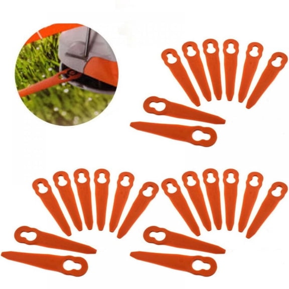 24PCS Plastic String Trimmer Head Blades Replacement for Stihl PolyCut 2-2 4008 007 1000 Lawnmower Weed Eater Blades Grass Cutter Tools