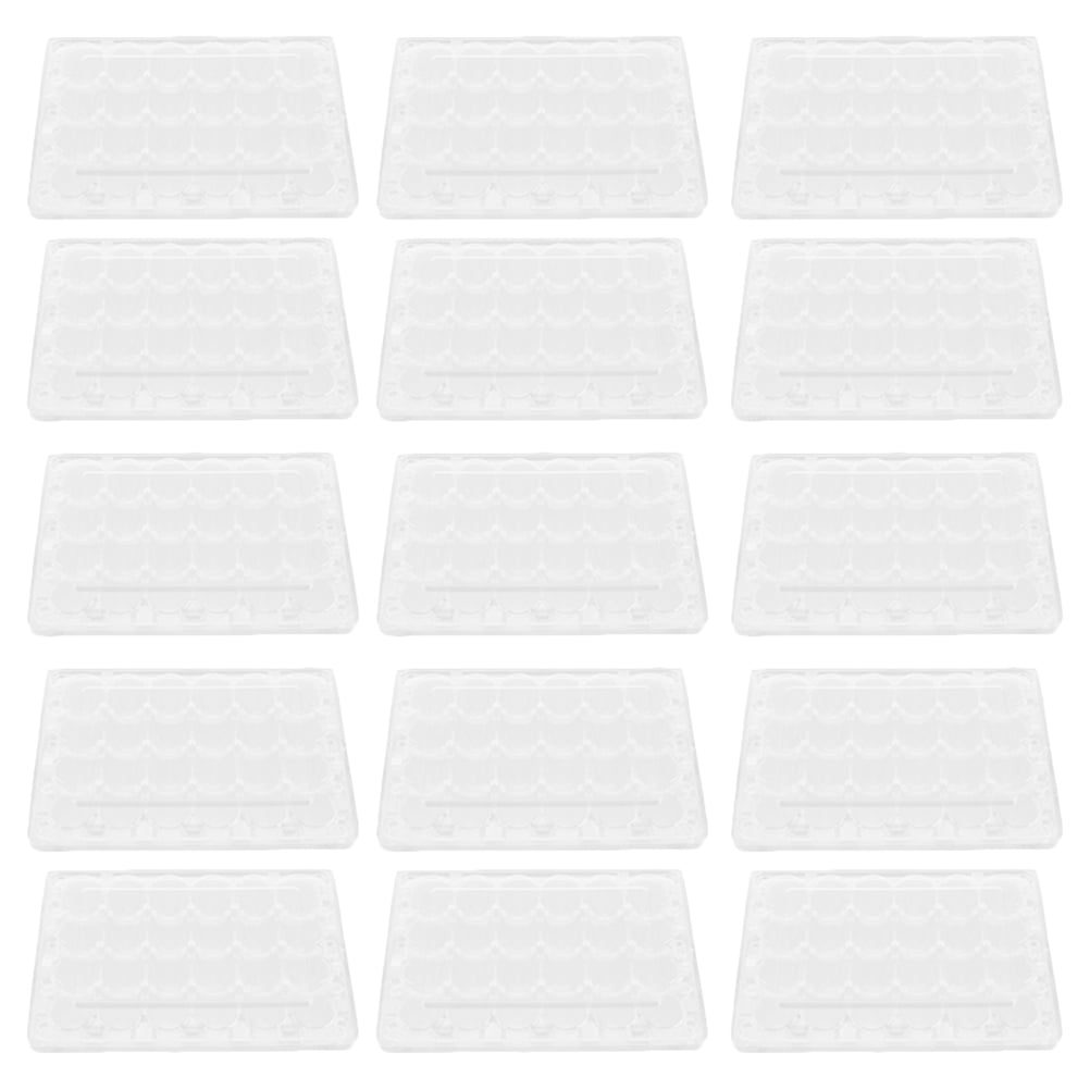 24PCS Quail Egg Carton Transparent Quail Eggs Storage Holder Premium Egg Carton