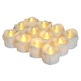thumbnail image 1 of 24PCS Flameless Candles with Timer Battery Operated Realistic Dripping-Wax Candle Flickering Bulb Warm White Tea Light with Remote Control Best for Holiday Decoration Party Wedding, 1 of 7