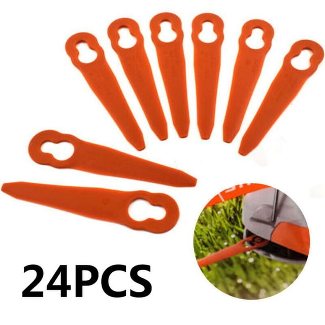 24PCS Replacement Grass Trimmer Blades Plastic Cutter For Stihl PolyCut ...