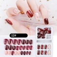 thumbnail image 1 of 24PCS Reusable Full Cover False Nail Tips Easy Application Manicure Set, 1 of 3
