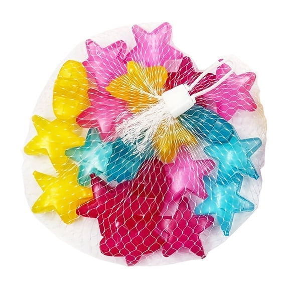 24PCS Reusable Ice Cubes in Assorted Star and Flower Shapes for Whiskey, Cocktails, Juice, Wine and Cold Drinks