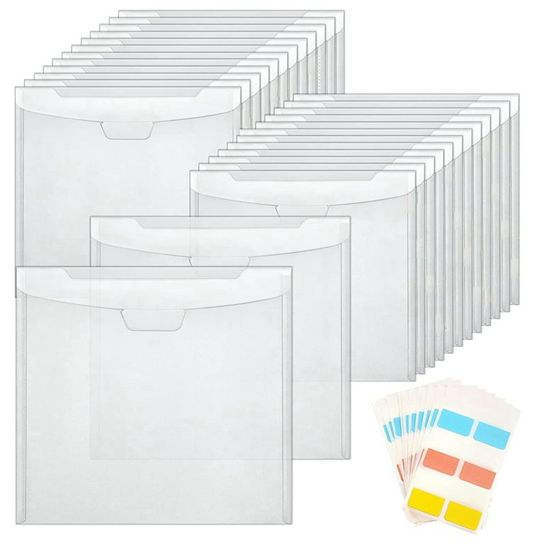 8pcs/12pcs/24pcs Scrapbook Paper Storage Organizer With Buckle