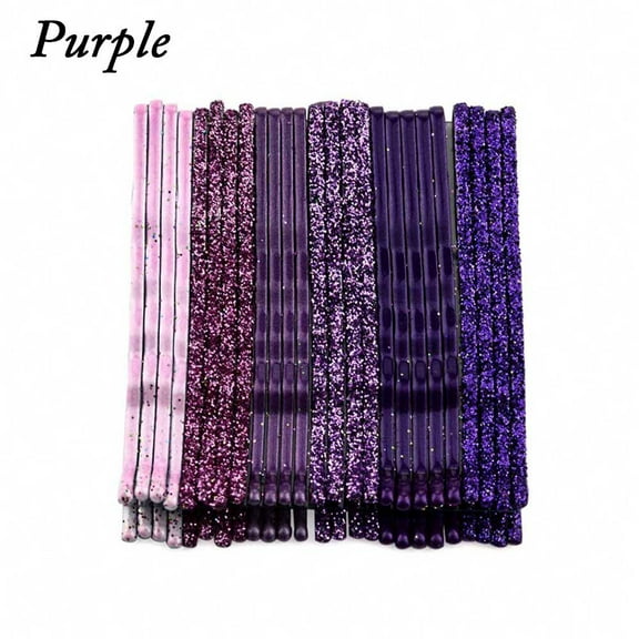 24PCS/Set Candy Color Glitter Sequins Bobby Pins Hair Clips Wavy Hair Pins for Women Girls Decorative Hair Styling Accessories