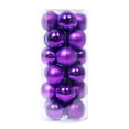 thumbnail image 1 of 24PCS Shatterproof Christmas Ball Ornaments - 1.2" to 3" Assorted Size Xmas Tree Decorations, Hanging Balls for Holiday Wedding Party Home Decor, 1 of 8