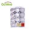 thumbnail image 1 of 24PCS Shatterproof Plastic Balls Christmas Ornaments Mini Hanging Ball Decorations for Xmas Tree, Holiday, Wedding, Party (1.18" In Dia, Silver), 1 of 9