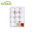 thumbnail image 1 of 24PCS Shatterproof Plastic Balls Christmas Ornaments Mini Hanging Ball Decorations for Xmas Tree, Holiday, Wedding, Party (1.18" In Dia, White), 1 of 9