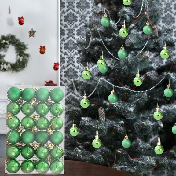 24PCS Shatterproof Red Christmas Ornaments, Glossy & Matte Hanging Baubles, Holiday Tree Decorations, Festive Party Decor, Durable Christmas Balls for Home & Wreaths