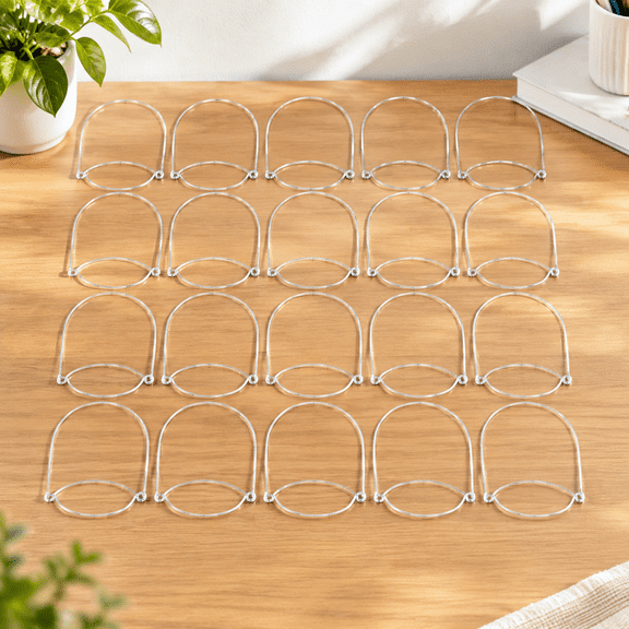 24PCS Stainless Steel Mason Jar Wire Hangers 3.92.6 Regular Mouth Wire Handles for Mason, Canning Jars, Pint Jar