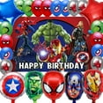 thumbnail image 1 of 24PCS Superhero Party Decorations Set,Birthday Party Supplies Including Foil Balloons, Happy Birthday Banner and Latex Balloons for Kids' Birthday Party, Superhero Themed Party Favors and Decorations, 1 of 6